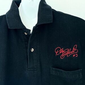 Dale Earnhardt #3 “The Intimidator” Black Polo w/Embroidered Signature